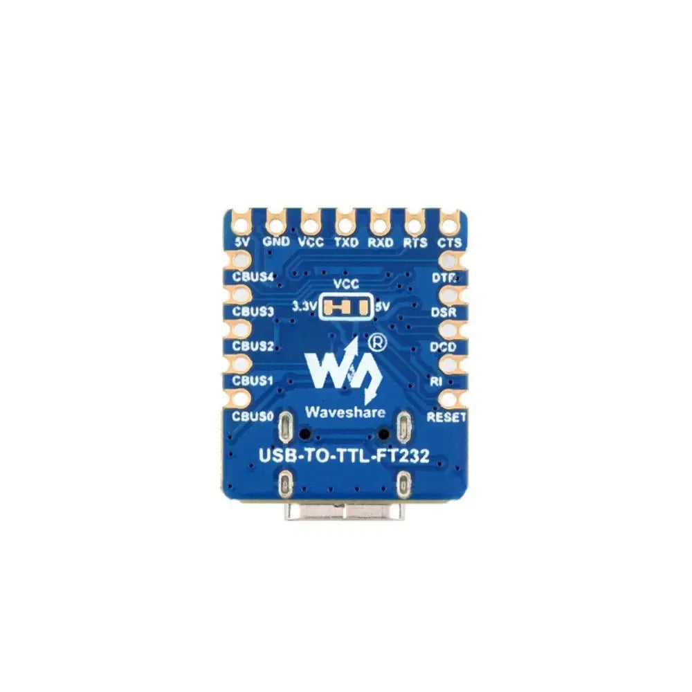 Waveshare USB to UART (TTL) Mini Communication Module, TTL Serial Converter, USB to TTL Converter