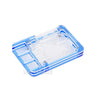 Waveshare Transparent & Blue Acrylic Case for Raspberry Pi 5, Supports Installing Official Active Cooler