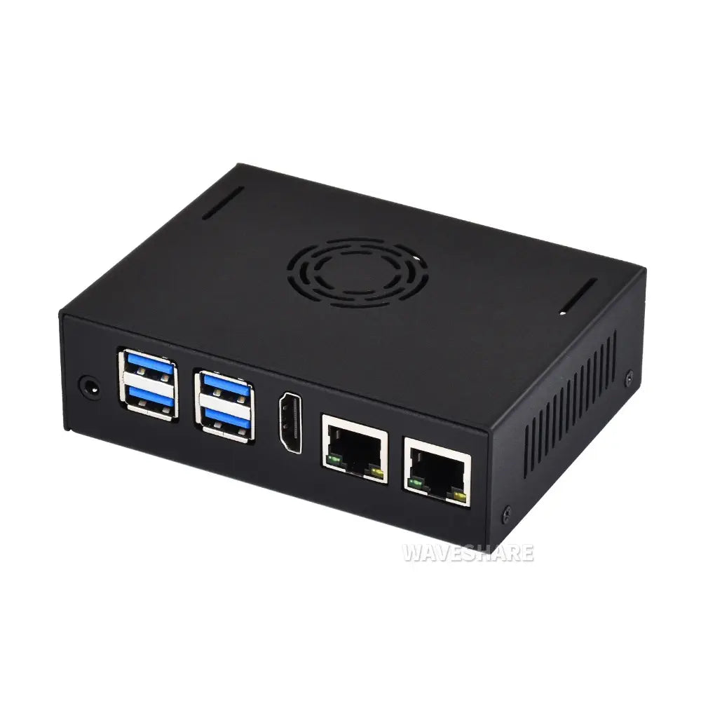 Waveshare Metal Case for VisionFive2 Board (not Included), w/ Cooling Fan, Mini-Computer Case
