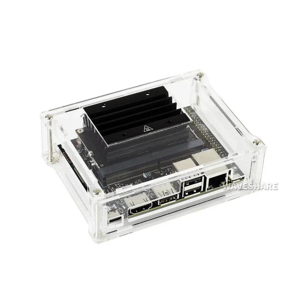 Waveshare Acrylic Clear Case, Specialized for Jetson Nano 2GB Developer Kit