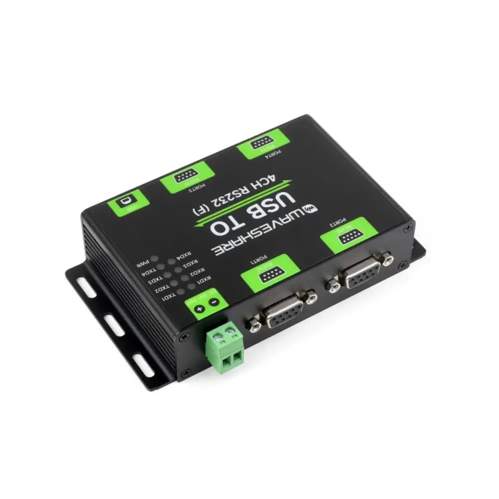Waveshare Isolated USB to 4-Ch RS232 Converter, USB to Serial Adapter, FT4232HL Chip, Mac / Linux / Android / Windows
