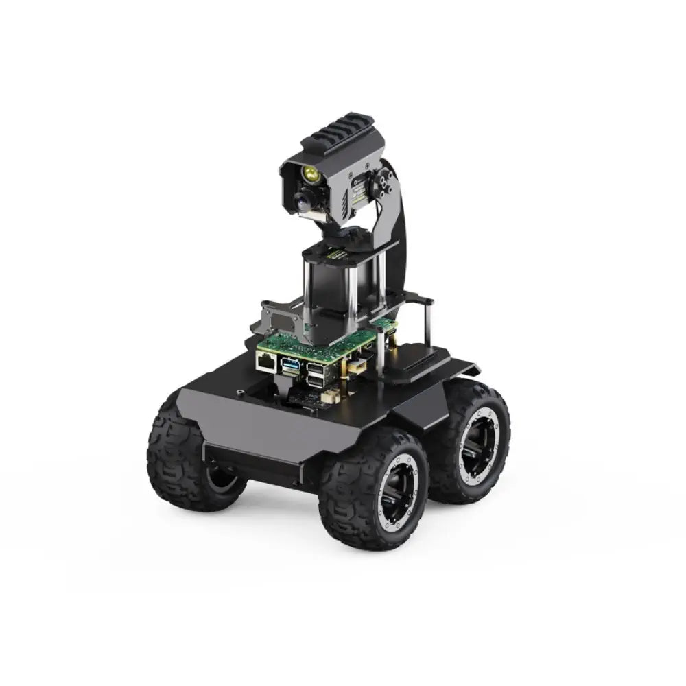 Waveshare RaspRover 4WD AI Robot, Dual Controllers, All-Metal Body, Computer Vision for Pi 4B (US)