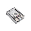 Waveshare Transparent & Black Acrylic Case for Raspberry Pi 5, Supports Installing Official Active Cooler