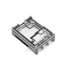 Waveshare Transparent & Black Acrylic Case for Raspberry Pi 5, Supports Installing Official Active Cooler