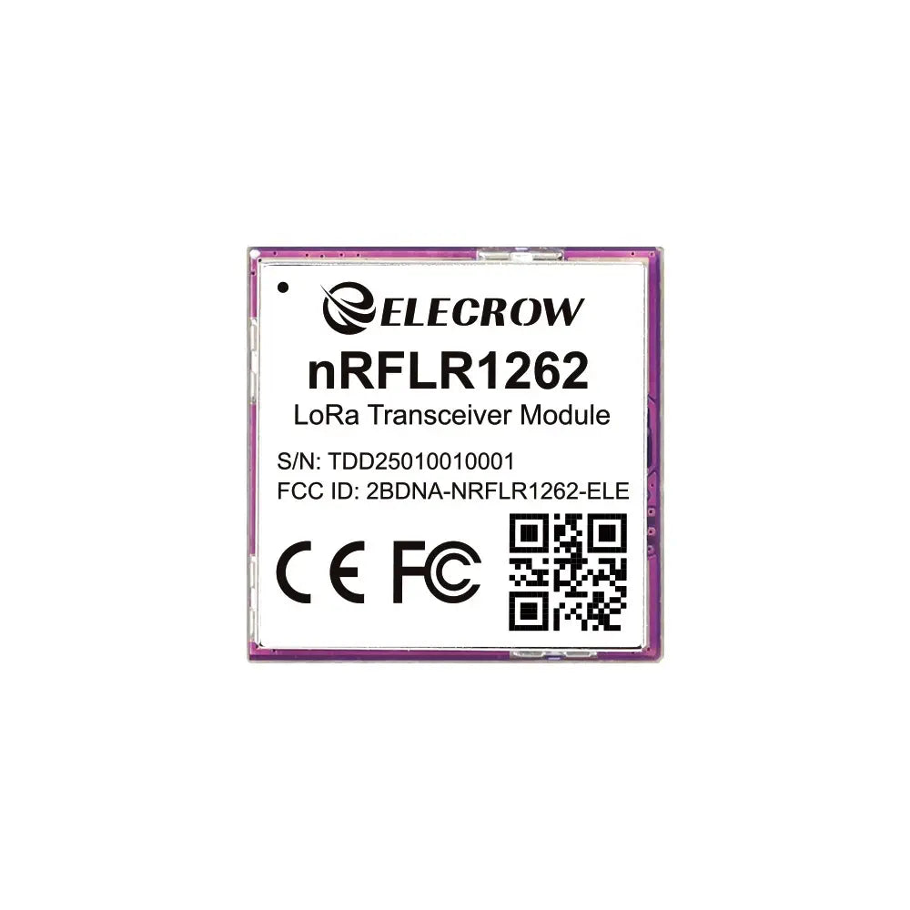 Elecrow nRFLR1262 Wireless Transceiver Module (Nordic nRF52840, Semtech SX1262)