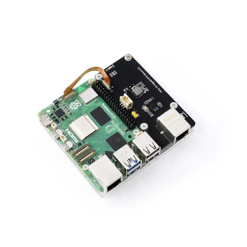 Waveshare PCIe to Gigabit ETH Board (C) for Raspberry Pi 5, Supports Raspberry Pi OS, Driver-Free, Plug & Play Adapter