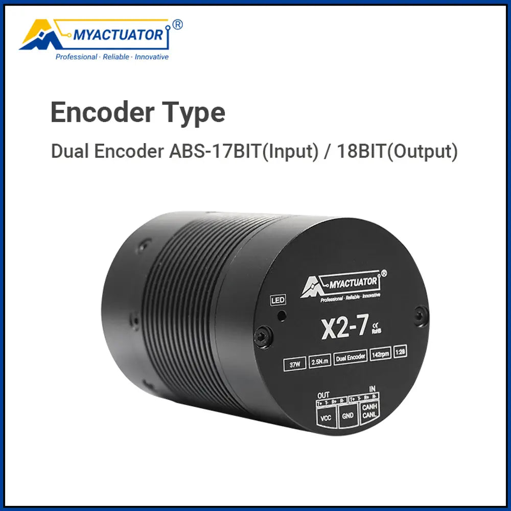 Planet Brushless Motor RMD-X2-7 Supports EtherCAT, High Dynamic Range, High Precision, Used for Humanoid Robot Joint Actuation