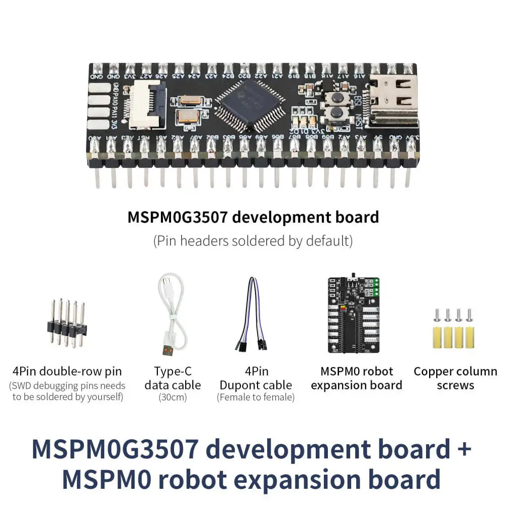 MSPM0G3507 Mini Development Board with Expansion Board