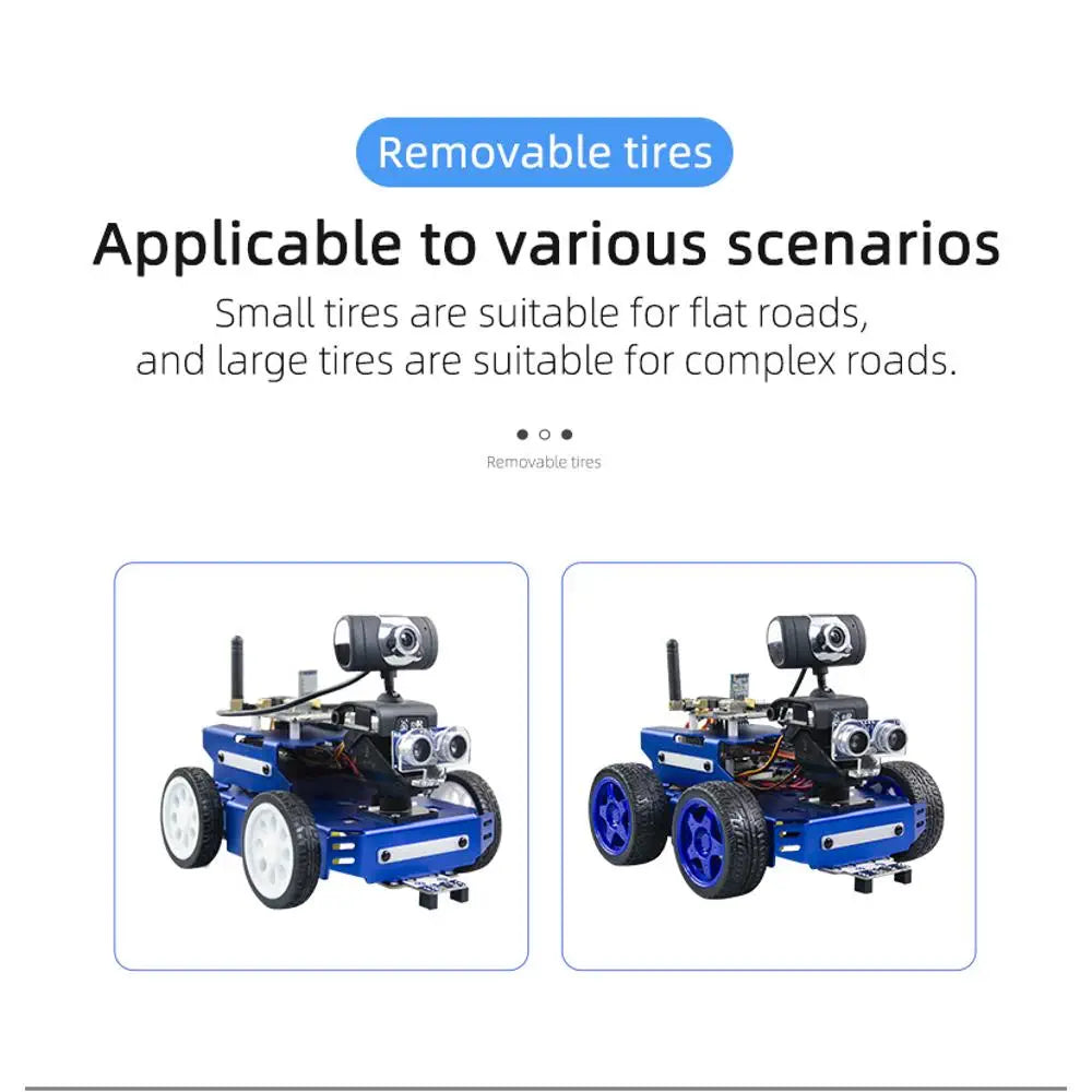 Robotics Coding Kit with Raspberry Pi 4B Robot Car Kit for Arduino STEM Science Kits Coding Gifts RC Smart Robot