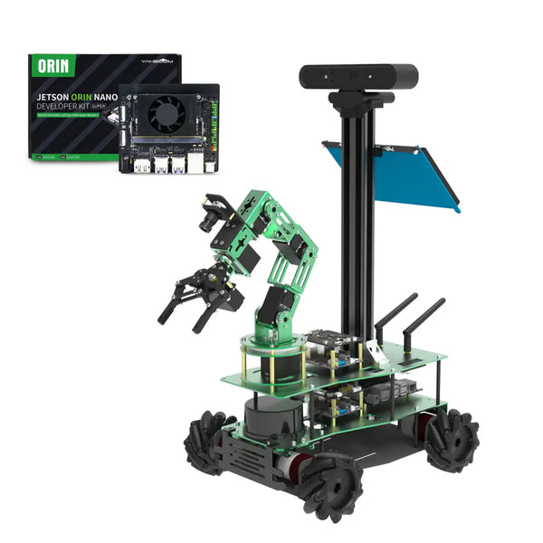 Yahboom Rosmaster X3 Plus 6-DOF Robotic Arm with AI Vision and Yahboom Rosmaster X3 Plus 6-DOF Robotic Arm with AI Vision and
