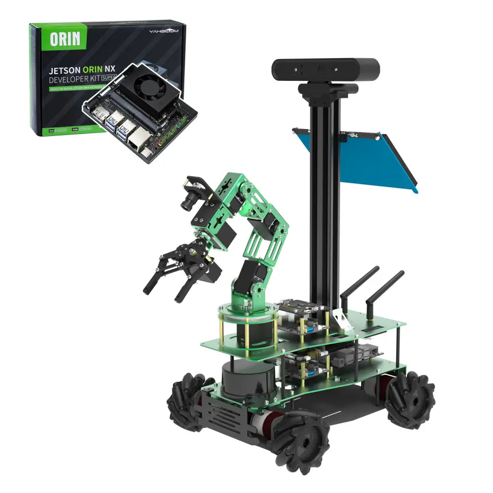 Yahboom Rosmaster X3 Plus 6-DOF Robotic Arm with AI Vision and Voice Control include Jetson Orin NX SUPER 8GB Board