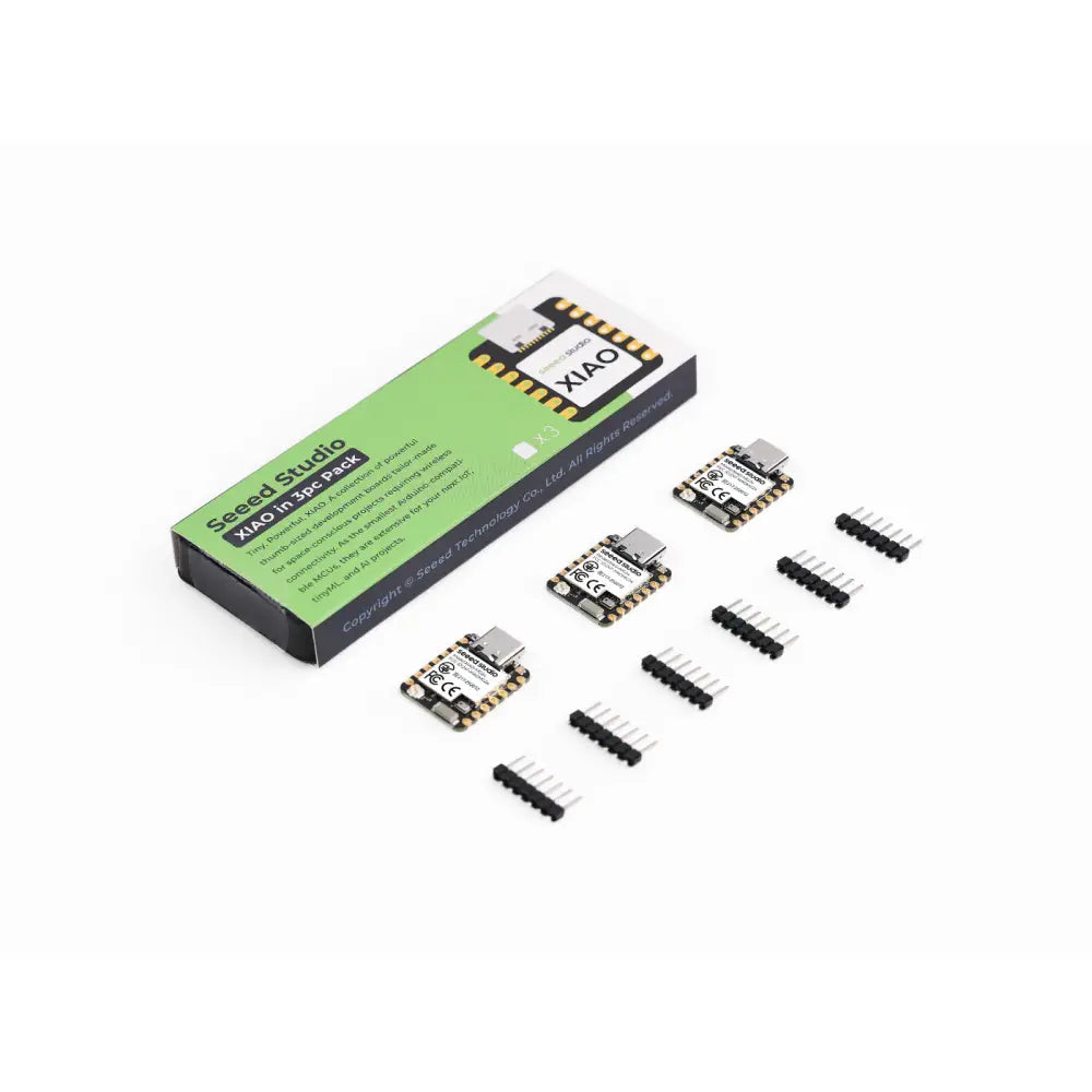 SeeedStudio XIAO MG24 Sense, 2x 7-Pin, unsolded (3x)