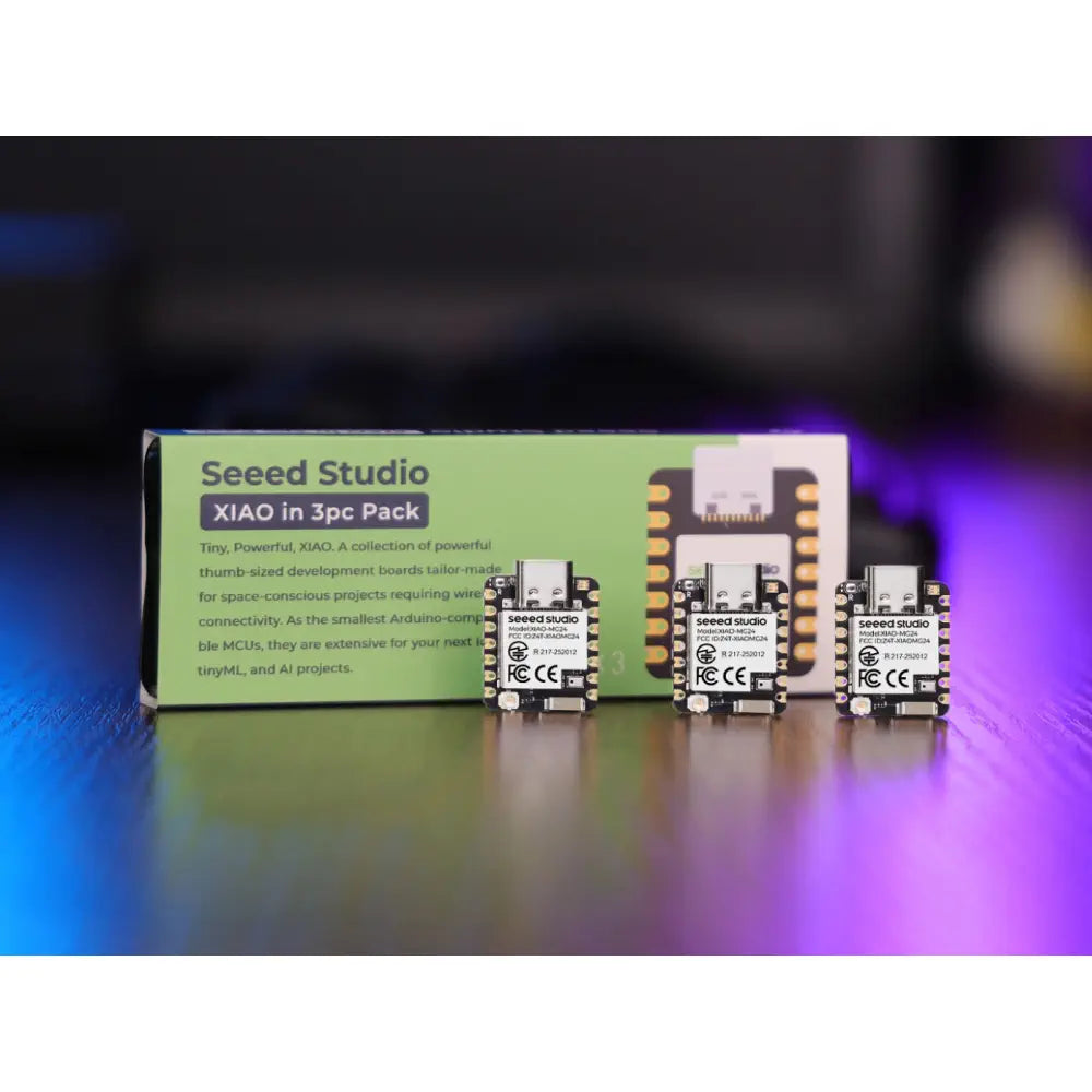 SeeedStudio XIAO MG24 Sense, 2x 7-Pin, unsolded (3x)