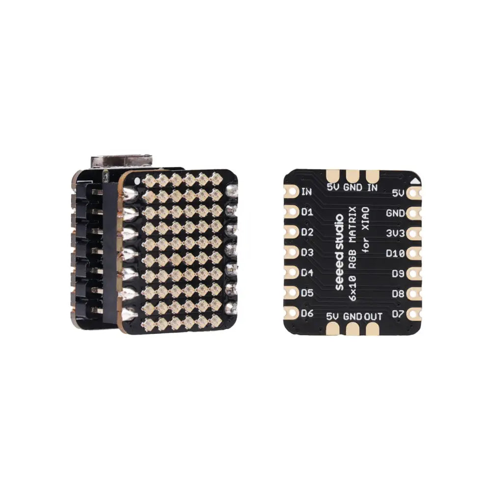 Seeed Studio 6x10 RGB WS2812 Matrix for XIAO, 2x 7-Pin Header