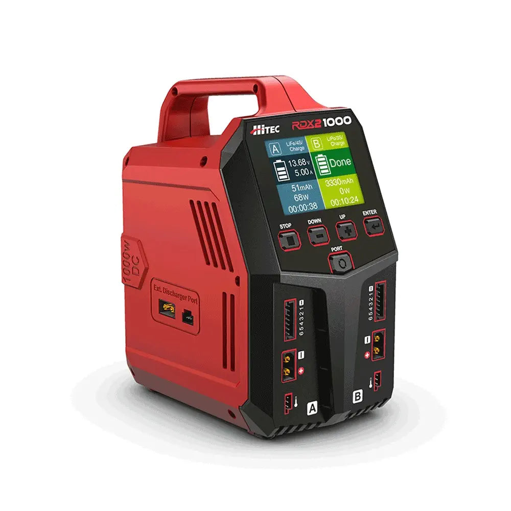 Hitec RDX2 1000 AC/DC High Power Dual Port Charger