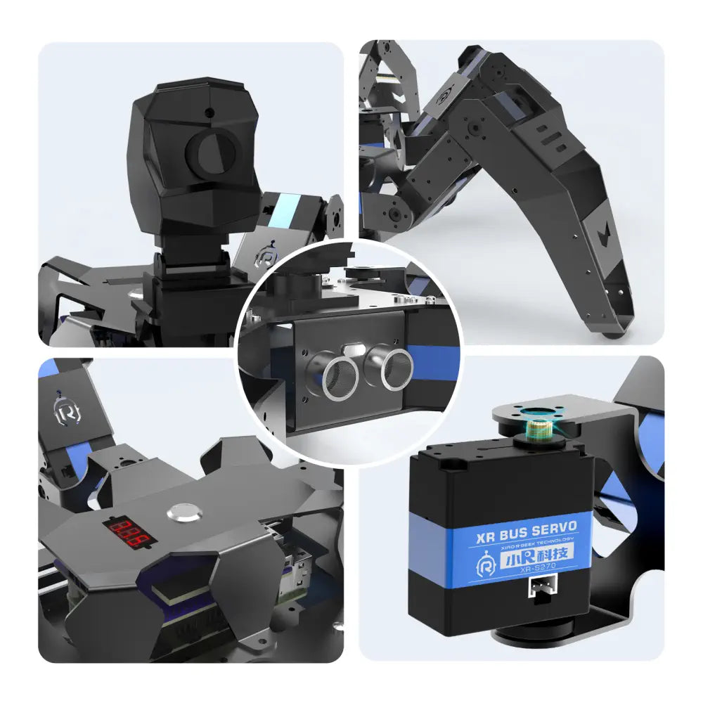 XR-R1 Artificial Intelligence Hexapod Bionic Robot Kit for Raspberry Pi 4B programming