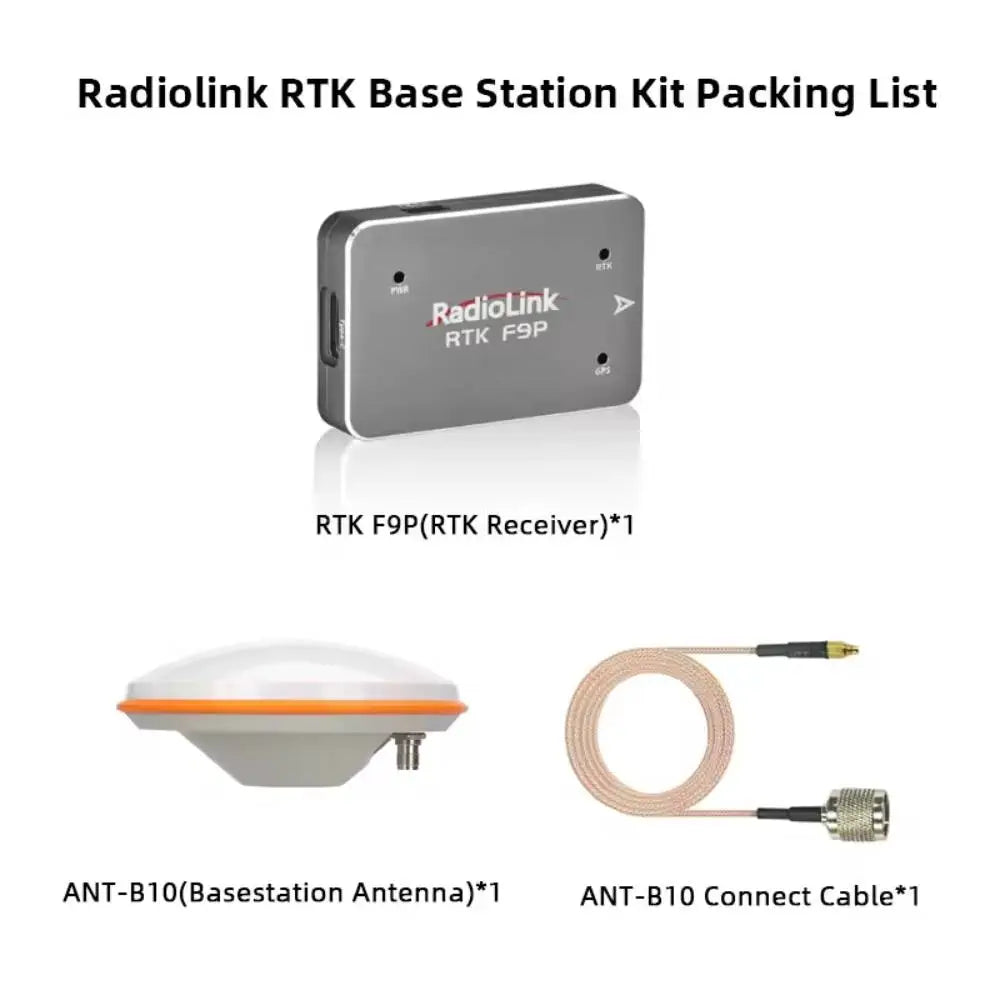 Radiolink RTK F9P Receiver Centimeter-level RTK w/ Base Station ANT-B10