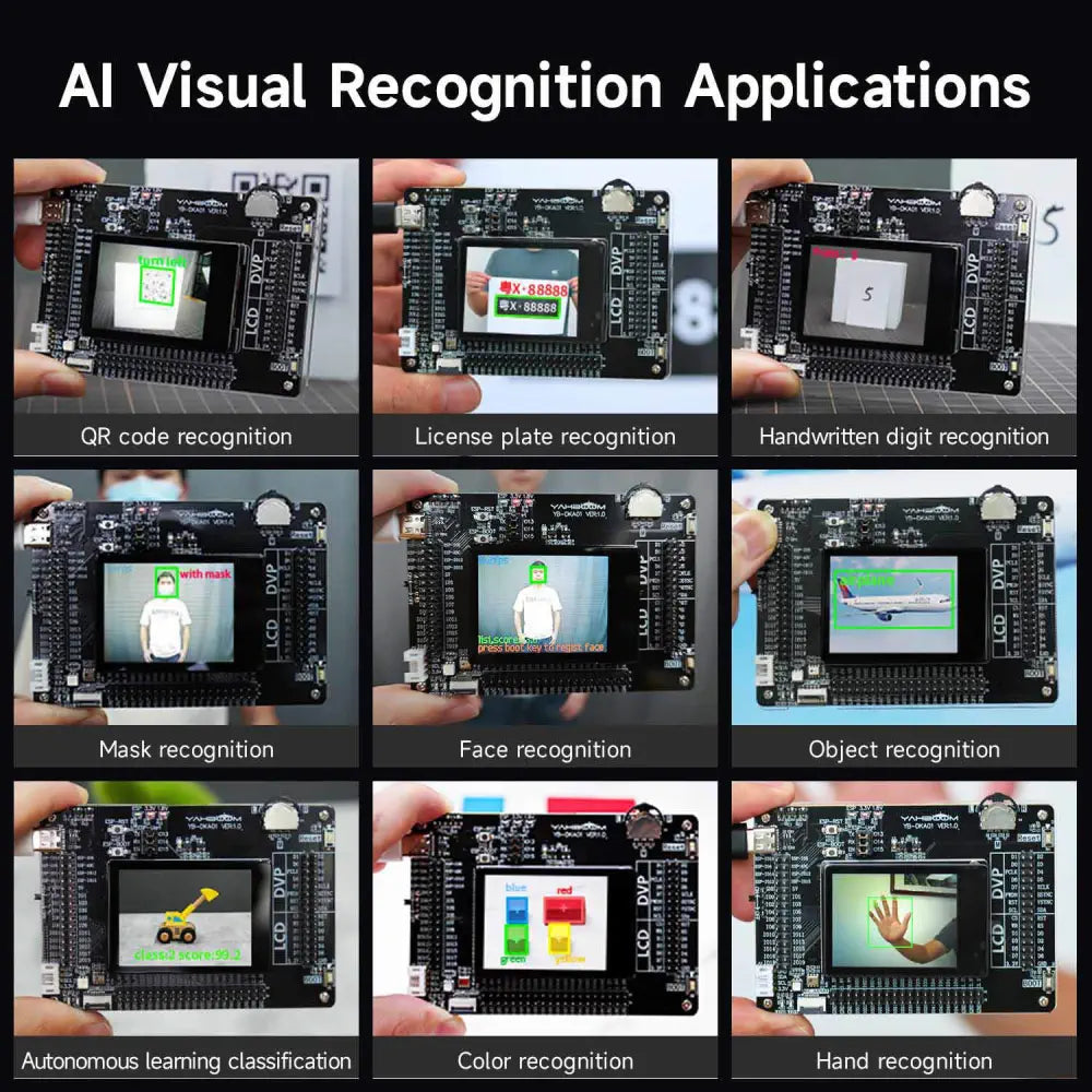 Yahboom AI-Motion K210 Development Board Kit, RISC-V Face Recognition Camera