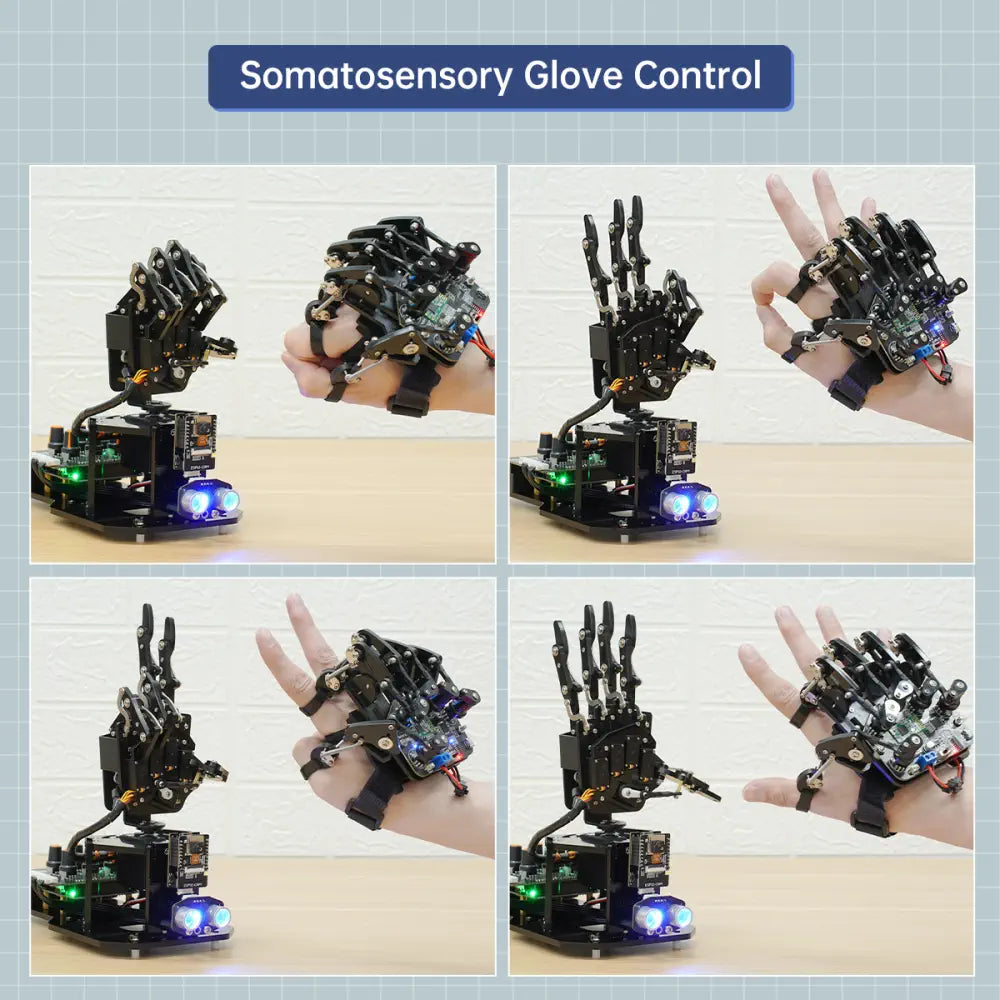 uHand UNO Open Source AI Bionic Robot Hand Support Somatosensory Control, Arduino Programming (Starter Kit - Left Hand)