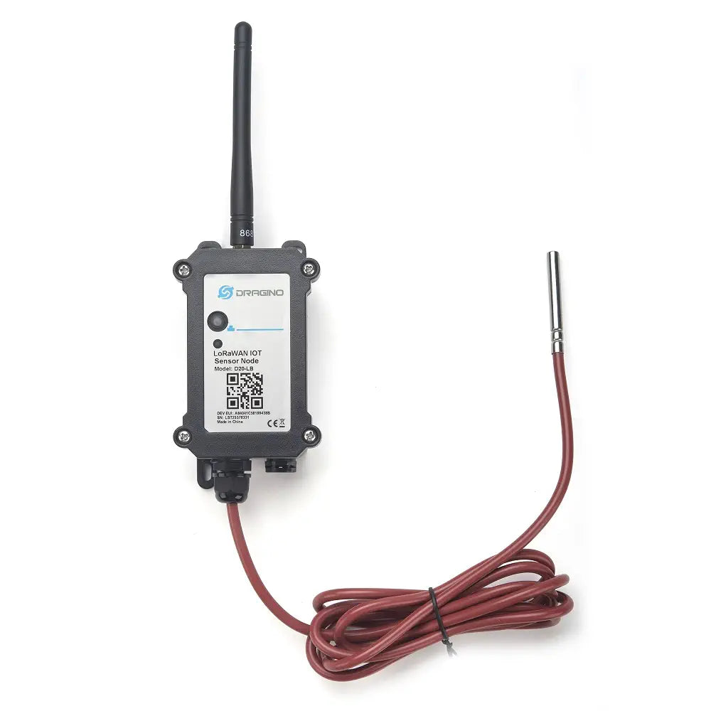 Dragino D20-LB LoRaWAN Outdoor Temp. Sensor Node 1 Probe (8500mAh Li/SOCl2 / US915)