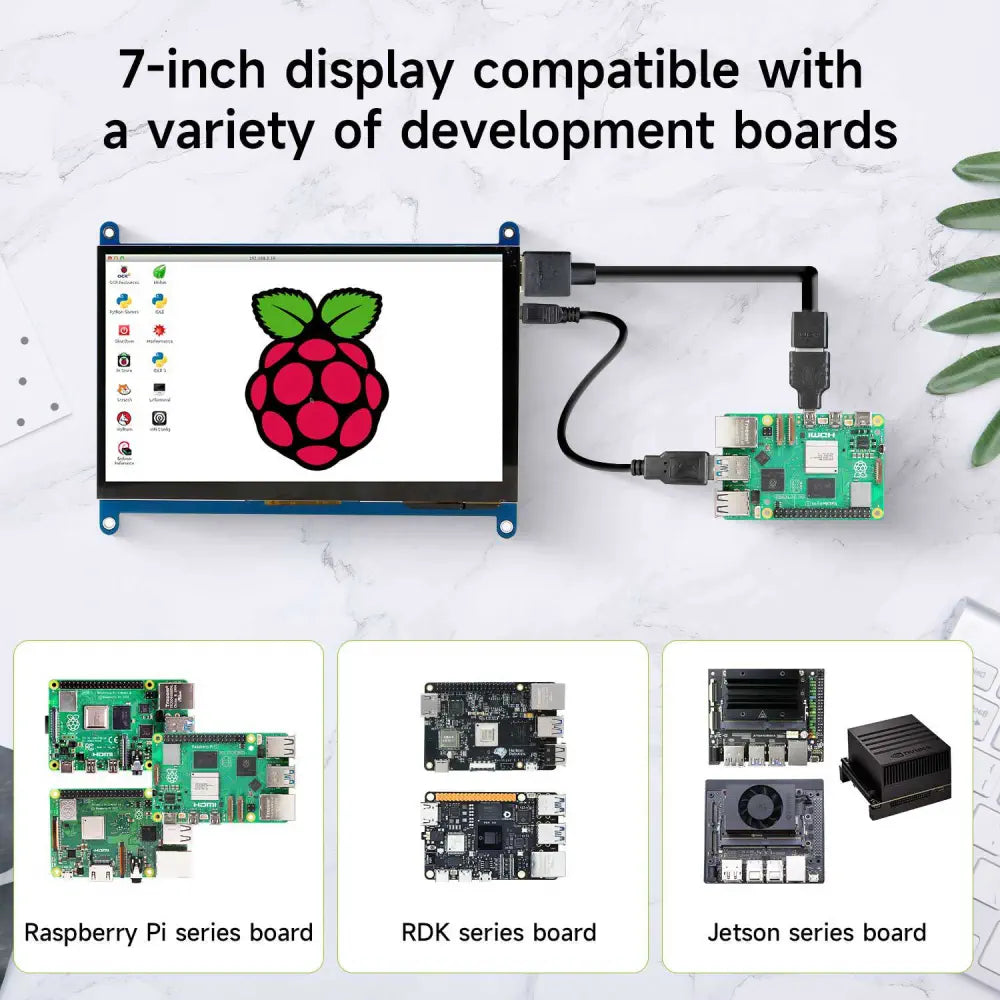 7 inch capacitive touch screen for Raspberry Pi/Jetson NANO/RDK X3/RDK X5