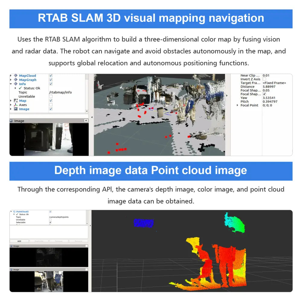 ROS Hexapod robot Python programming with depth camera for Jetson Nano