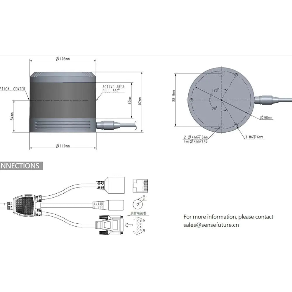SENFOTO S500 2D Long Range Lidar Sensor for Industries