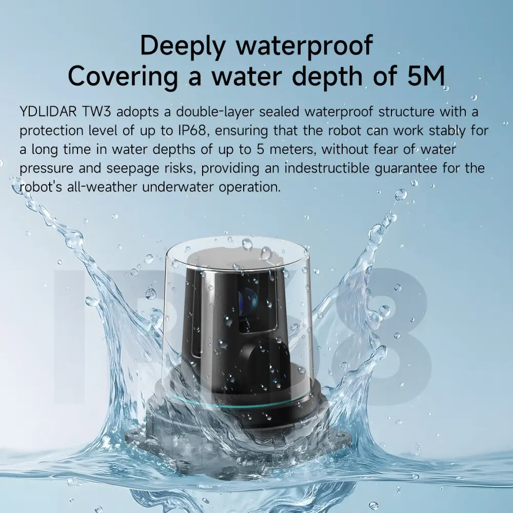 YDLIDAR TW3 IP68 Waterproof Underwater LiDAR