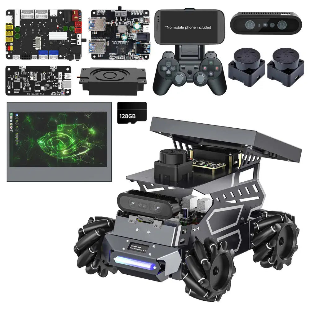 ROSMASTER M3 AI Large Model ROS2 Robot Kit-Ultimate Version No RPi Board