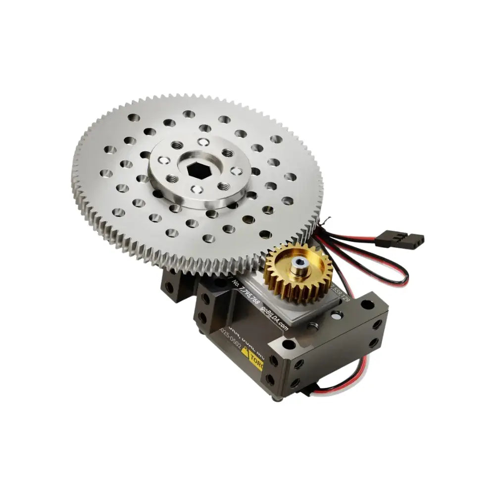 ServoCity Stingray-4 Servo Gearbox (0.67 sec/60°, 15 RPM, 1400oz-in Torque, 450° Rotation) - Continuous Mode