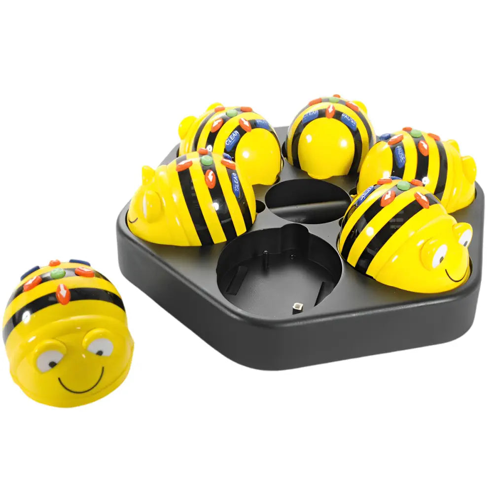 TTS Bee-Bot Programmable Floor Robot Class Pack - See &amp; Say Version | Rechargeable STEM Interactive Coding Robots with Audio &amp; 256-Step Memory for Classroom &amp; Home Learning Age 3+