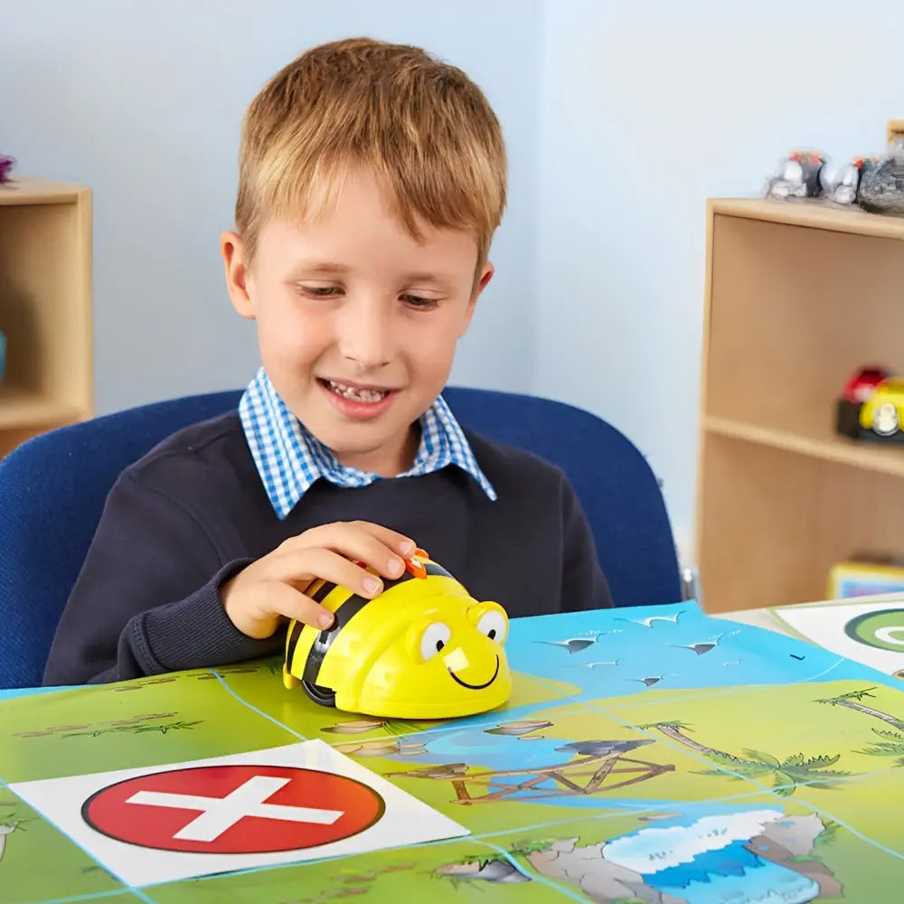TTS Bee-Bot Programmable Floor Robot Class Pack - See &amp; Say Version | Rechargeable STEM Interactive Coding Robots with Audio &amp; 256-Step Memory for Classroom &amp; Home Learning Age 3+