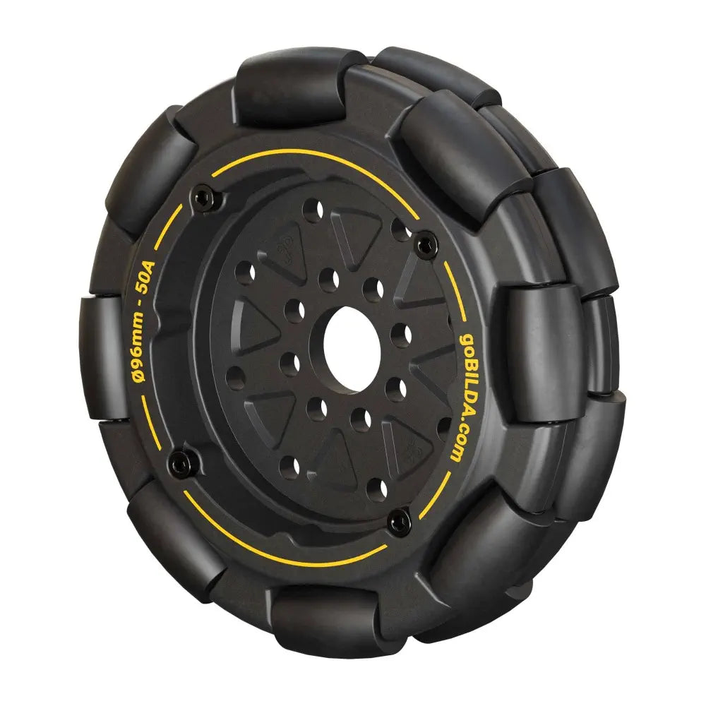 goBILDA 96mm Omni Wheel (14mm Bore, 50A Durometer)