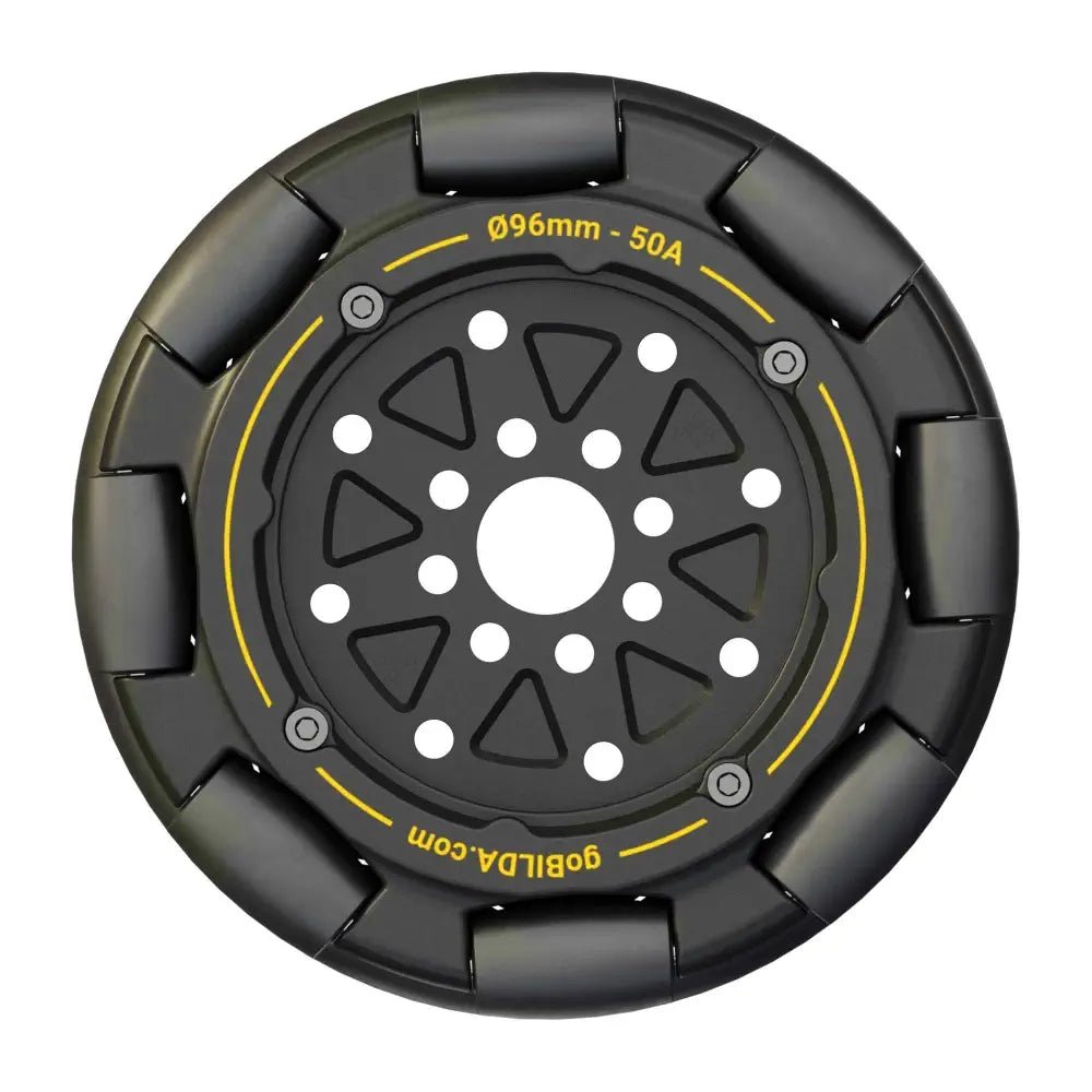 goBILDA 96mm Omni Wheel (14mm Bore, 50A Durometer)