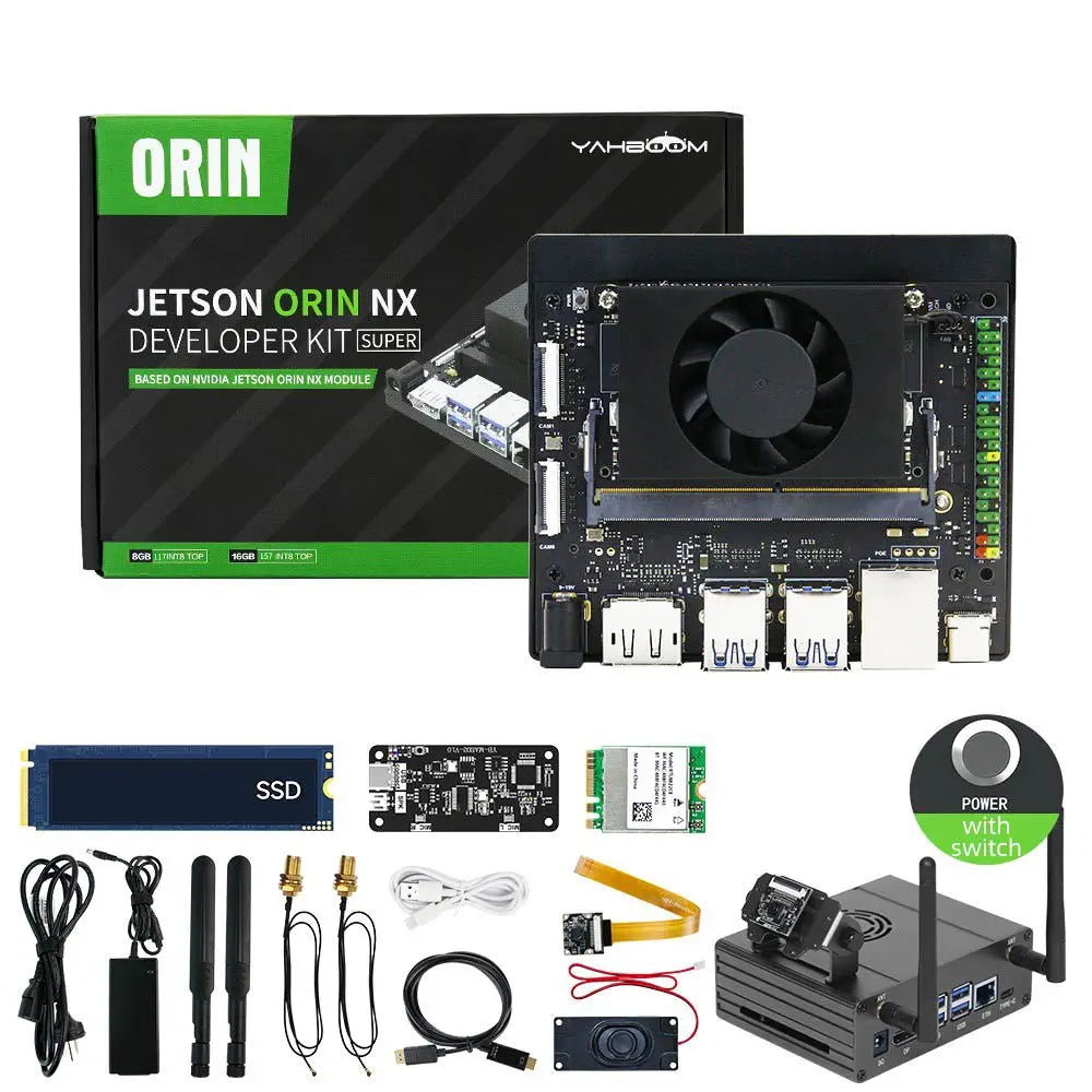 Jetson Orin NX Developer Kit 16GB RAM Super Version with NVIDIA Core Module-AI Large Model Developer Kit