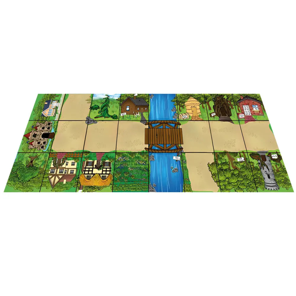 TTS Bee-Bot &amp; Blue-Bot Fairy Tale Mat - Coding Robot Floor Playmat - Early &amp; STEM Learning - Classic Story Scenes, Sequencing &amp; Problem Solving - 120 x 45 cm