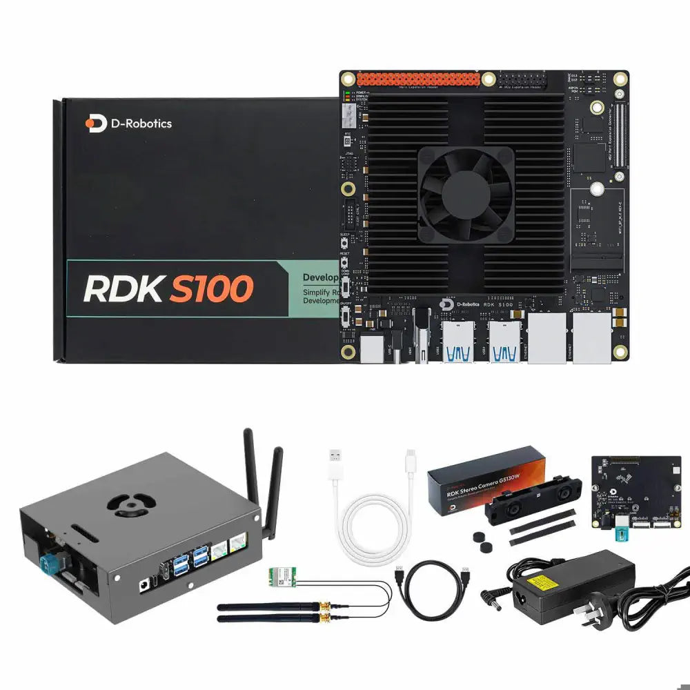 D-Robotics RDK S100 Development Board 80TOPS Computing Power BPU--Official Binocular Stereo Camera Kit