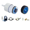 Yahboom 520 DC Gear Motor with Encoder 550RPM(1:19)-Motor+Bracket+Coupling+Rubber tire