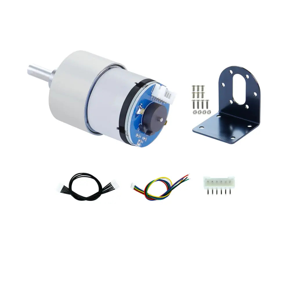 Yahboom 520 DC Gear Motor with Encoder 333RPM(1:30)-Motor+Bracket