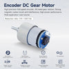 Yahboom 520 DC Gear Motor with Encoder 550RPM(1:19)-Motor+Bracket+Coupling