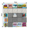 TTS Bee-Bot &amp; Blue-Bot Marketplace Mat 75 x 75 cm - STEM Learning Toy for Kids Students Classroom Coding Geography Grid Activity Teaching Aid