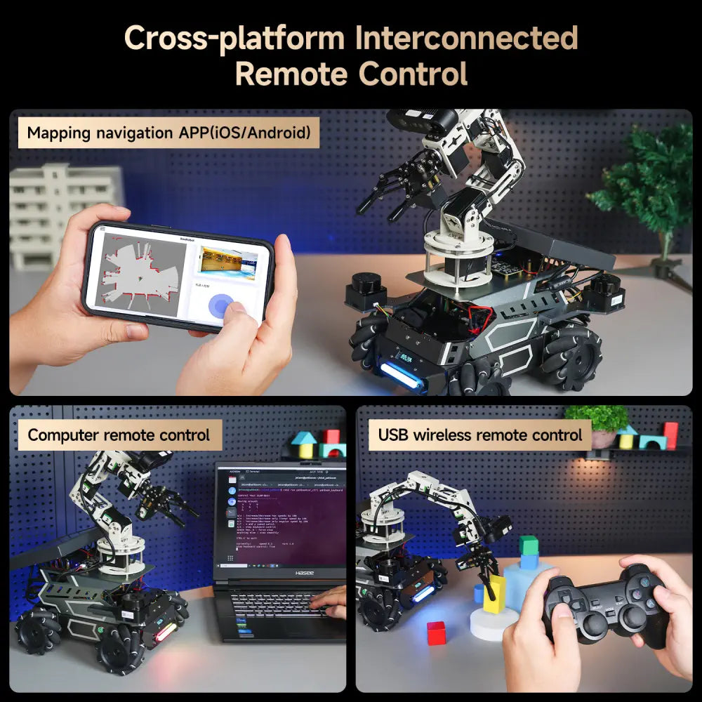 Yahboom ROSMASTER M3 Pro ROS2 Robot -Raspberry Pi 5 Version with RPi 5 8GB Board