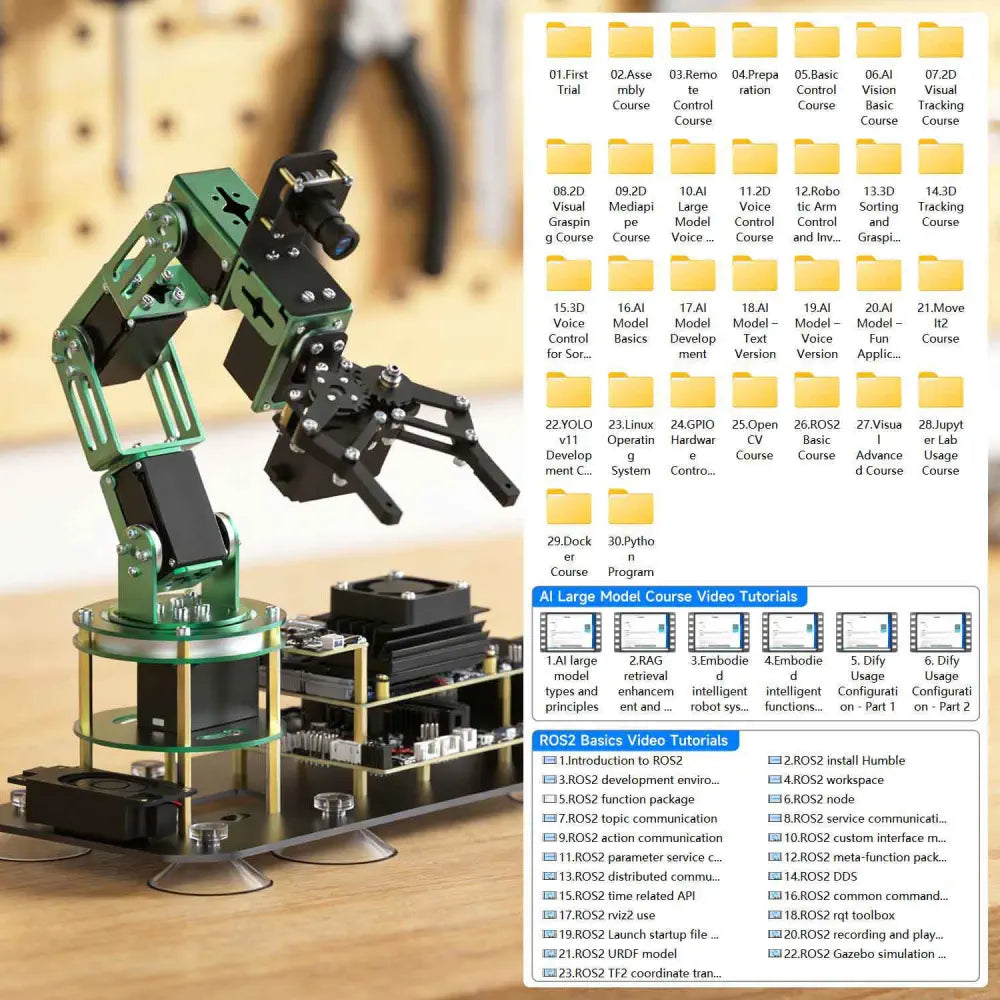 Yahboom DOFBOT AI Large Model Vision Robotic Arm Superior Version Without Jetson NANO Board