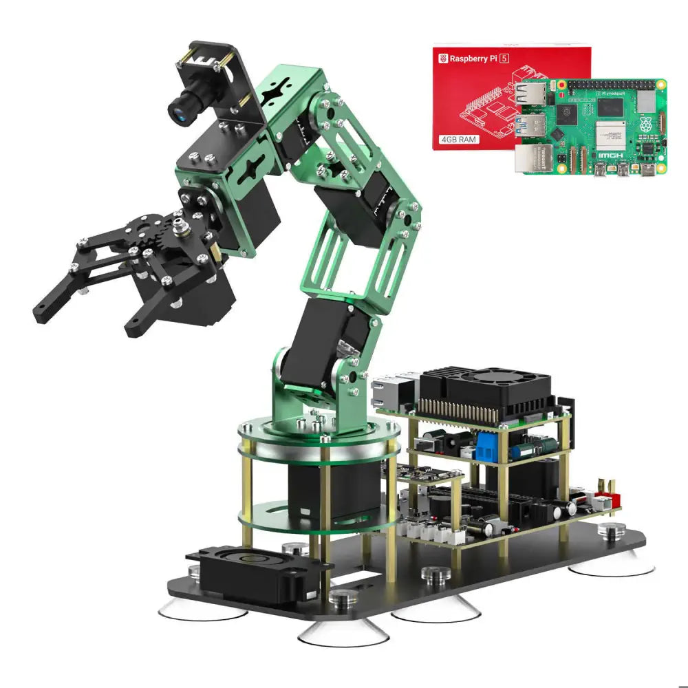 Yahboom DOFBOT ROS2 AI Large  Language Model Vision Robotic Arm-Standard Version With Raspberry Pi 5 4GB Board