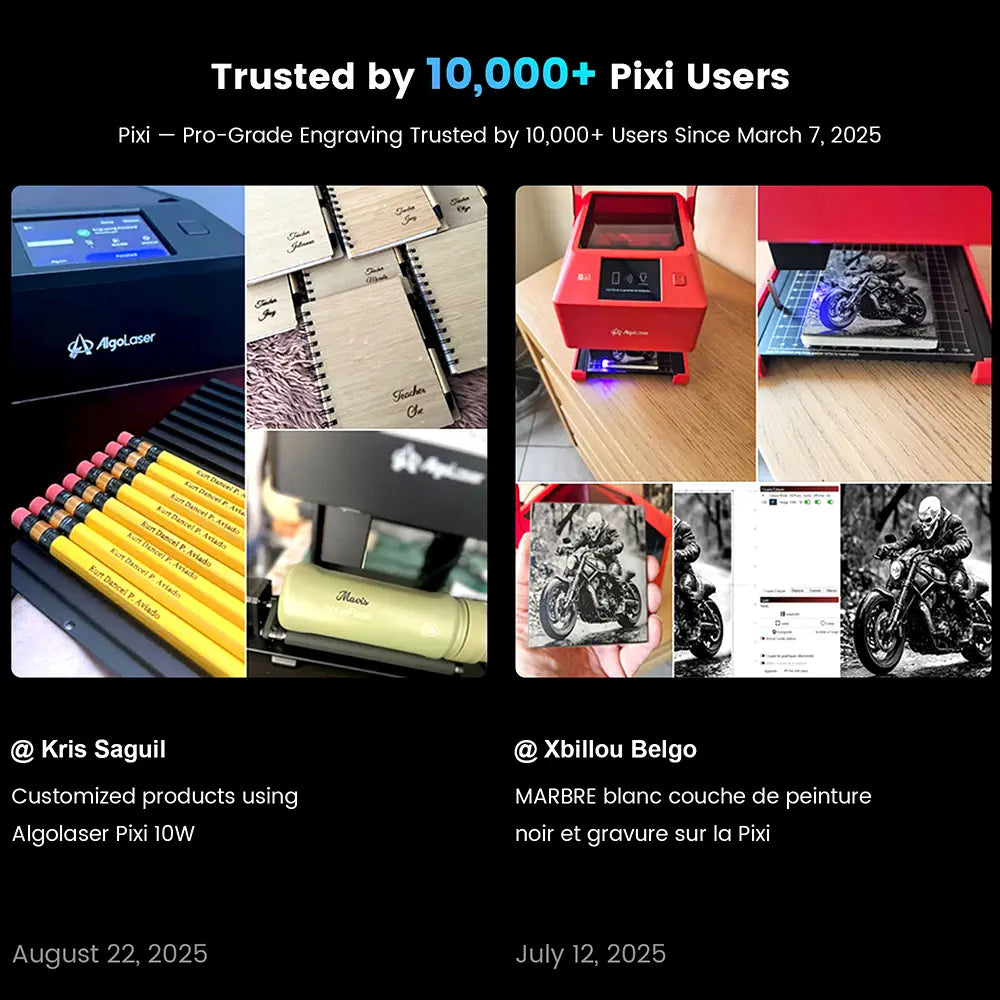 AlgoLaser Pixi 1.5W 1064nm Infrared Smart Laser Engraver with Enclosure