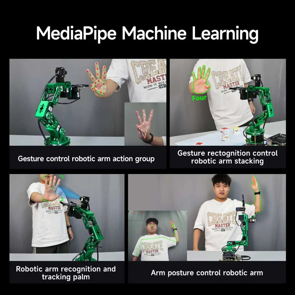 Yahboom DOFBOT ROS2 AI Large Model Vision Robotic Arm-Superior Version Without Raspberry Pi 5 Board