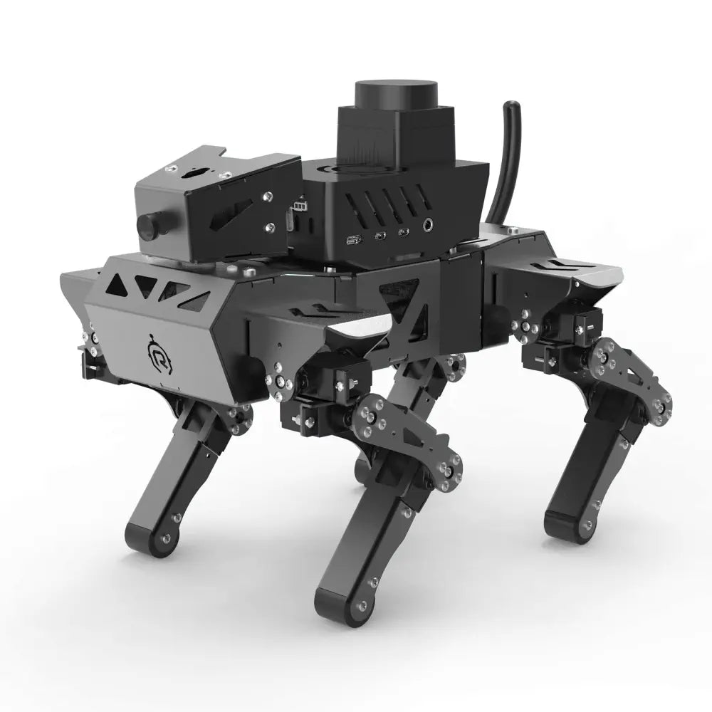 XiaoR GEEK Quadruped Robot with Al Vision Powered by Raspberry Pi Open Source Python Programming Robot Dog (Basic Version/ with Raspberry Pi 4 4GB)
