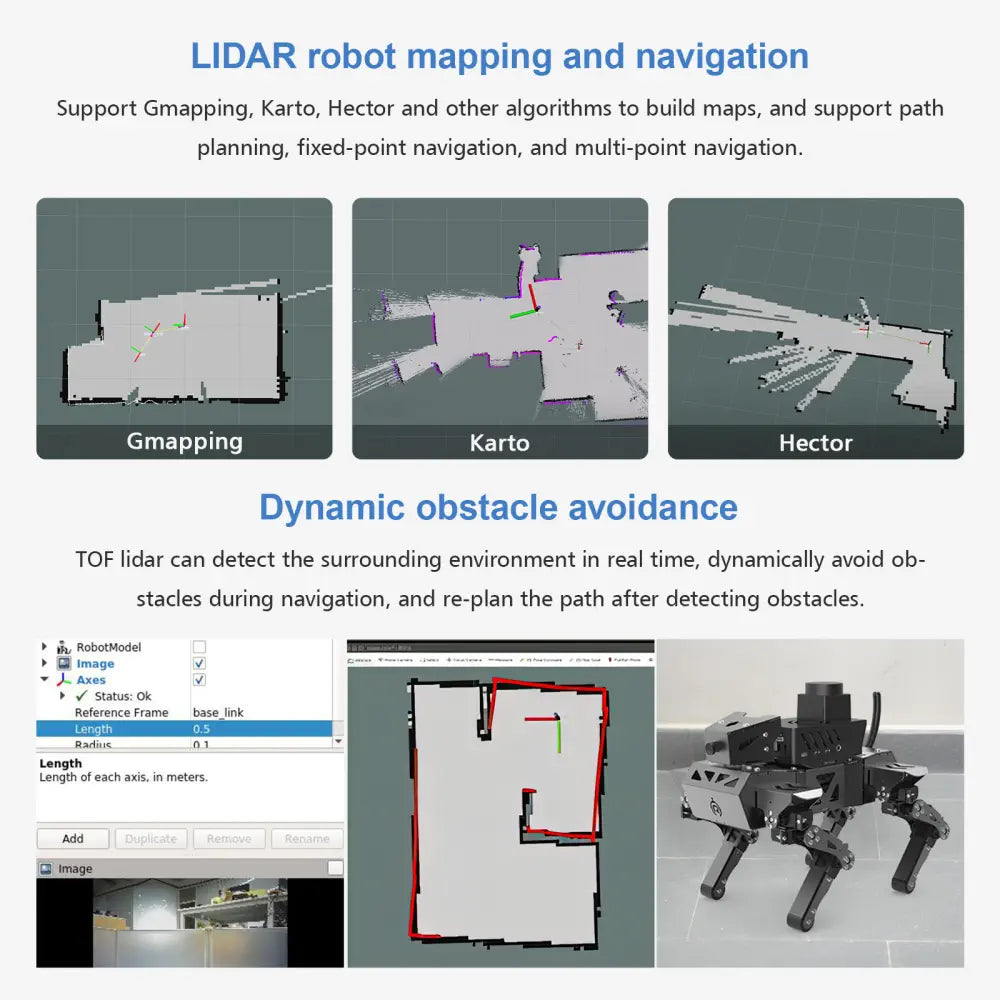 XiaoR GEEK Quadruped Robot with Al Vision Powered by Raspberry Pi Open Source Python Programming Robot Dog (Basic Version/ with Raspberry Pi 4 4GB)