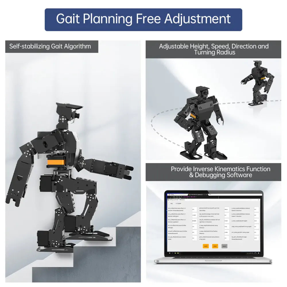 AiNex ROS Education AI Vision Humanoid Robot Powered by Raspberry Pi 5 ...