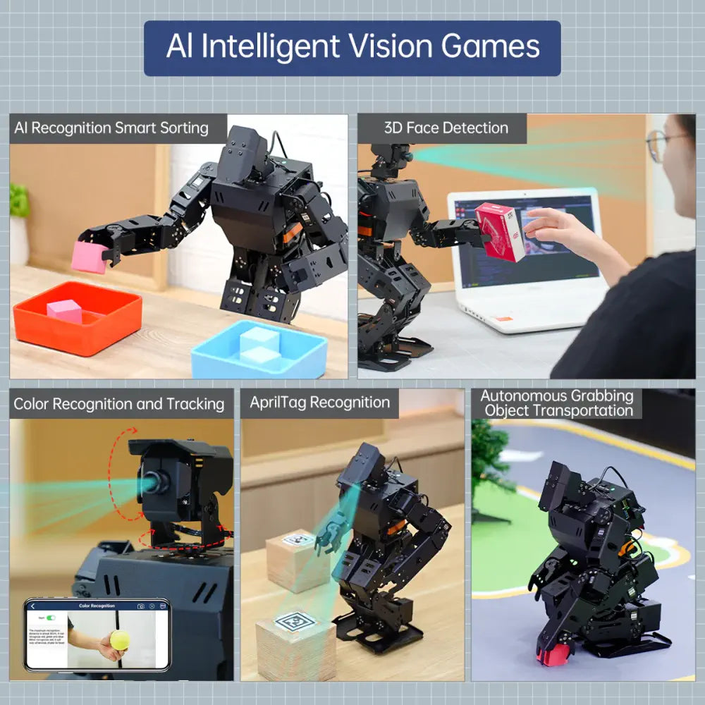 AiNex ROS Education AI Vision Humanoid Robot Powered by Raspberry Pi 4B ...